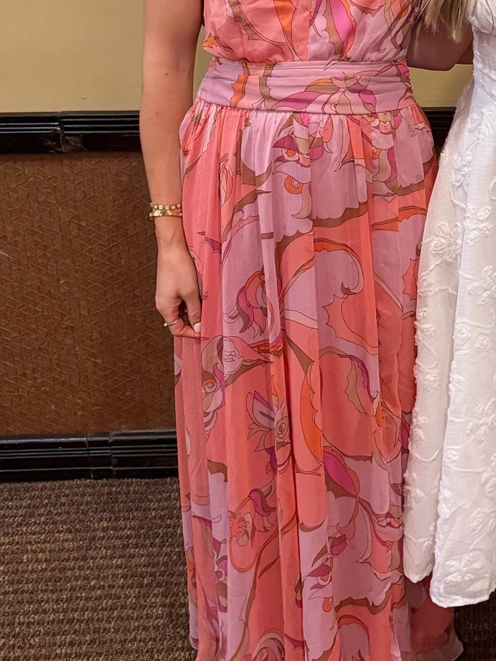 Anthropologie Maeve cutout halter maxi dress